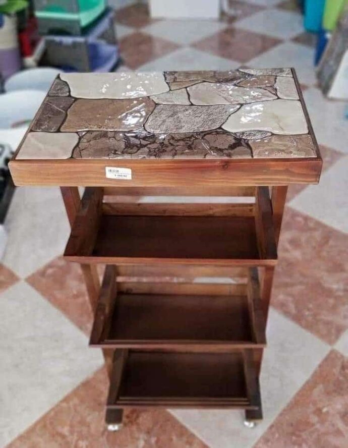⁦سلة الفواكه الخشبية ثلاثية الطوابق⁩ - الصورة ⁦11⁩