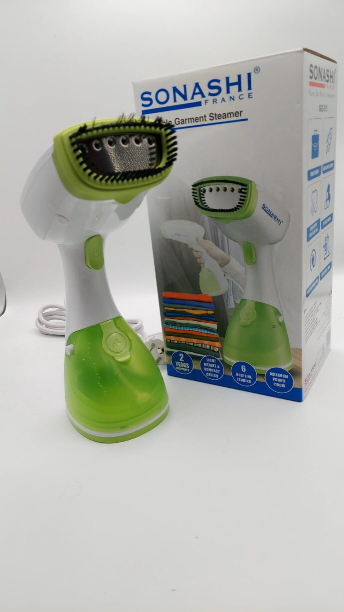 ⁦Sonashi Défroisseur A Vapeur original- Sgs- 315 – Blanc/Vert⁩ - الصورة ⁦3⁩