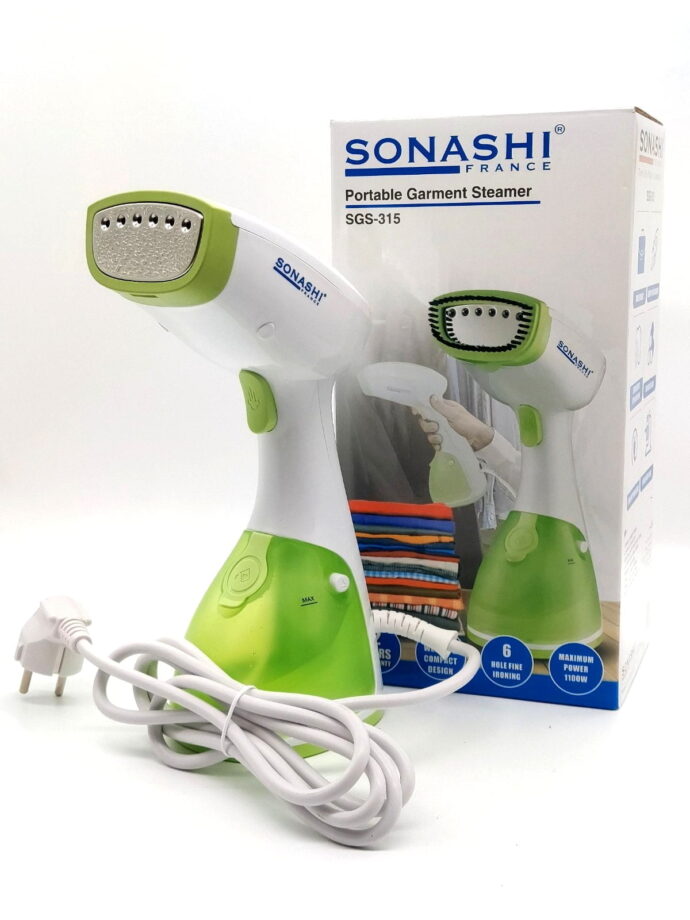 Sonashi Défroisseur A Vapeur original- Sgs- 315 – Blanc/Vert