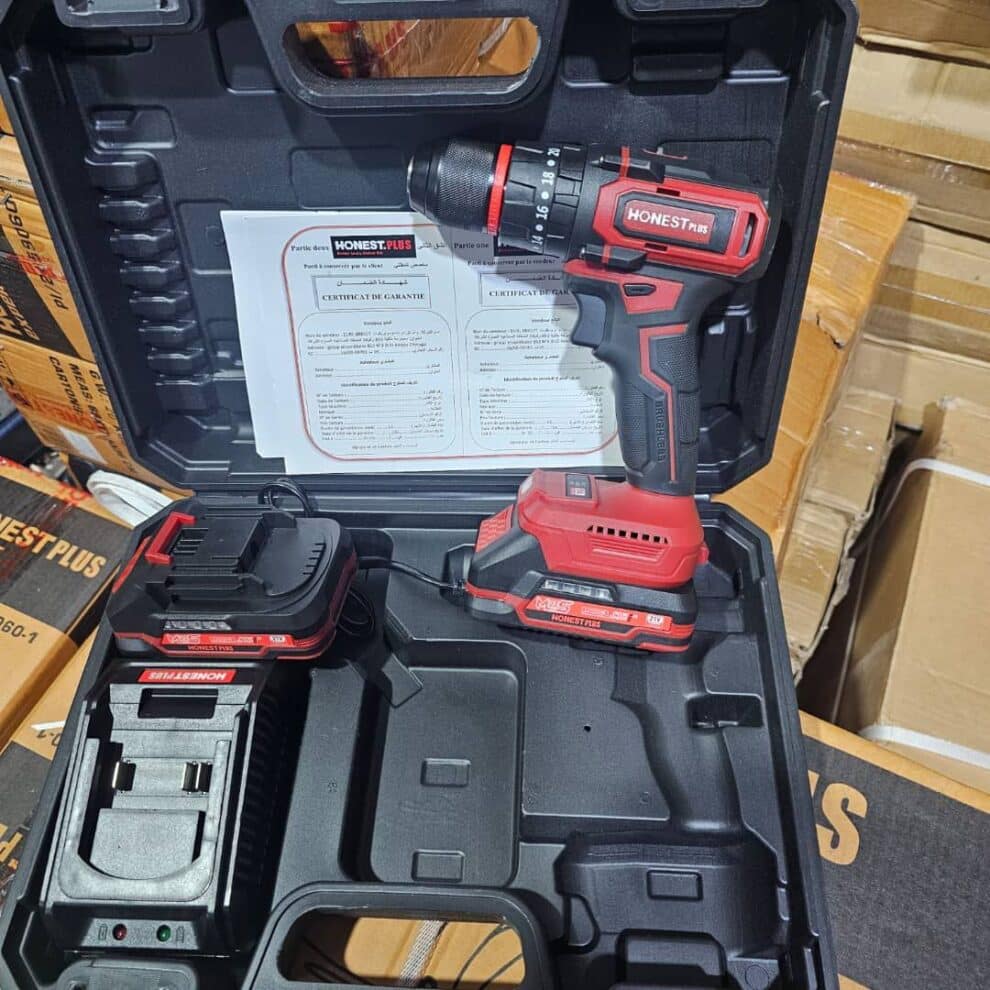 ⁦الة فك و تركيب البراغي visseuse perceuse HONESTPLUS 21V YAE6125⁩ - الصورة ⁦10⁩